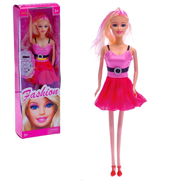 Кукла модель "Лиза" в платье, МИКС