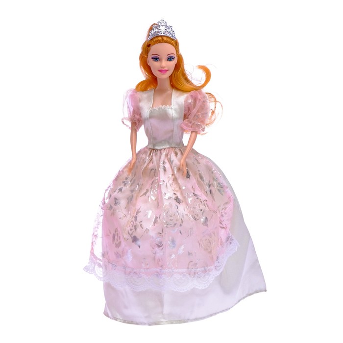 Кукла модель "Мила" в платье, МИКС