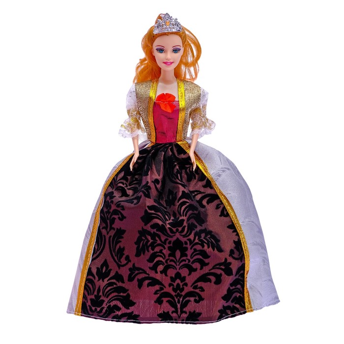 Кукла модель "Мила" в платье, МИКС