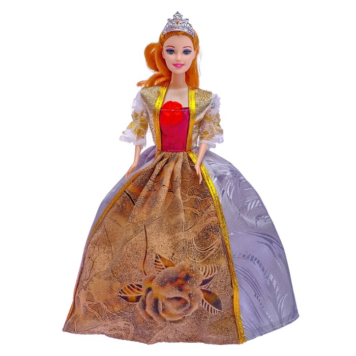 Кукла модель "Мила" в платье, МИКС