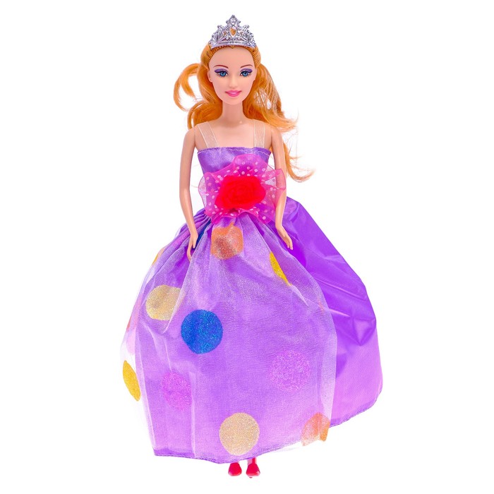 Кукла модель "Анна" в платье, МИКС