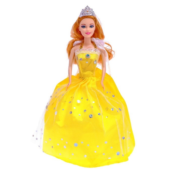 Кукла модель "Анна" в платье, МИКС