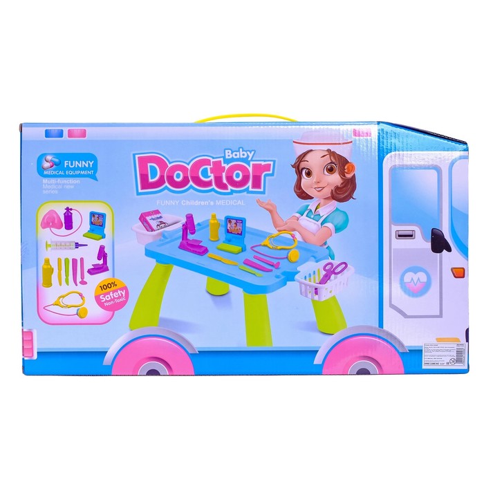 Столик доктора "Скорая помощь", 36 предметов