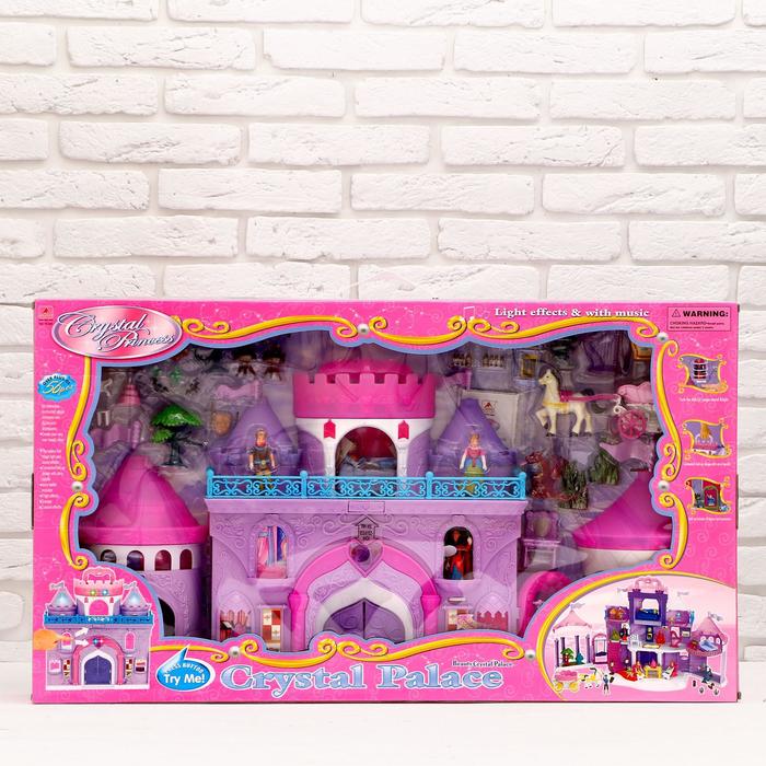 Замок для кукол "Сказочные герои" с аксессуарами, световые и звуковые эффекты