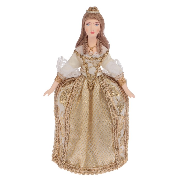 Сувенирная кукла "Золушка. Костюм по мотивам фр. моды 1-ой пол. 18-го в." 26 см