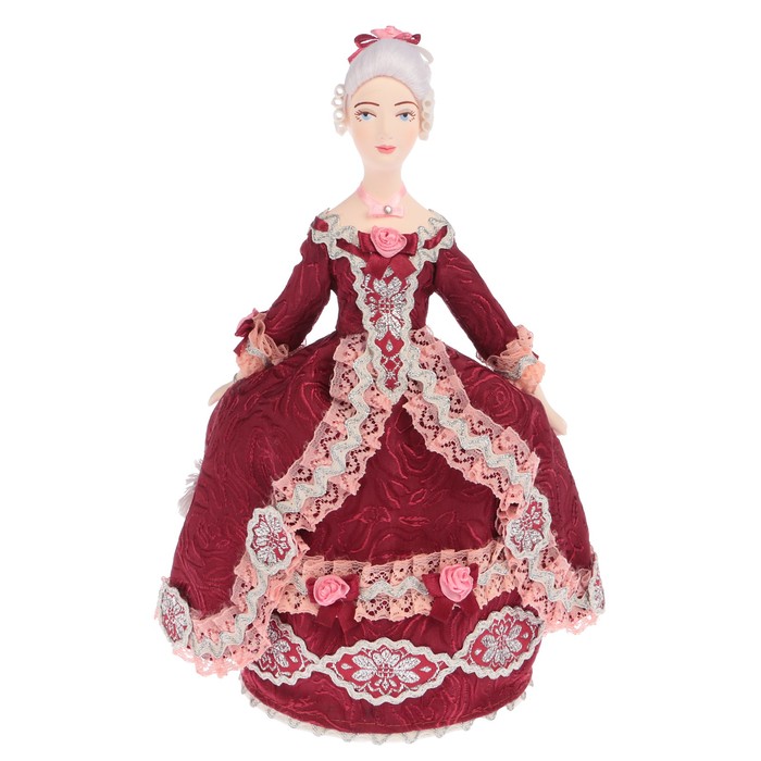 Сувенирная кукла "Светский костюм. Сер 18 в . Западная Европа" 26 см