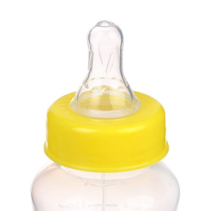 Бутылочка для кормления детская приталенная, 150 мл, от 0 мес., цвет жёлтый