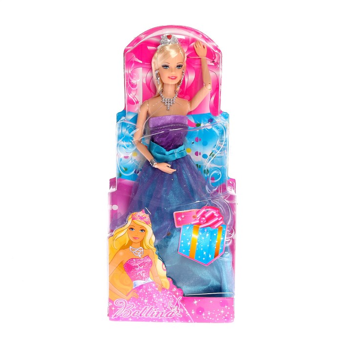 Кукла модель "Анна" в платье с аксессуарами, МИКС