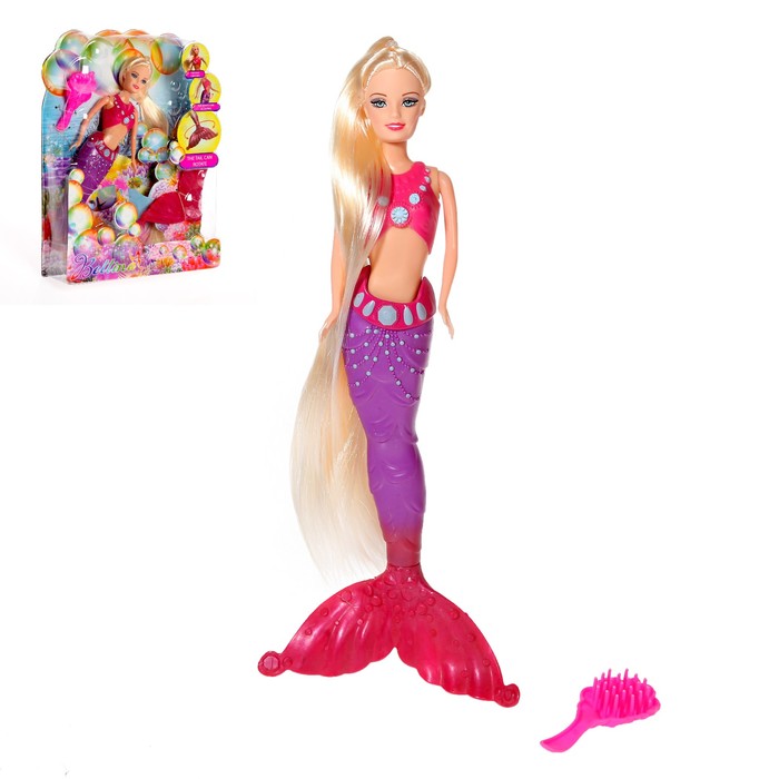 Кукла "Русалочка" с длинными волосами и аксессуарами
