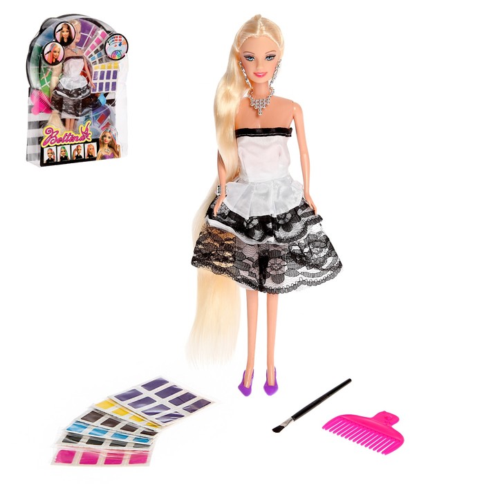 Кукла модель "Ася" с краской для волос и инструментами для создания причёски