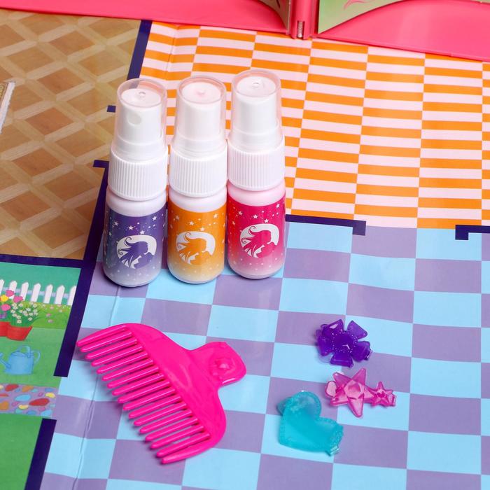 Замок для кукол "Сказка" с куклой и аксессуарами для создания причёски