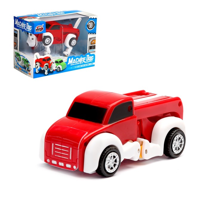 Машина-трансформер "Песик", заводной цвета:МИКС