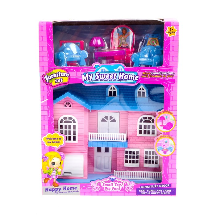 Дом для кукол "Уют" с аксессуарами