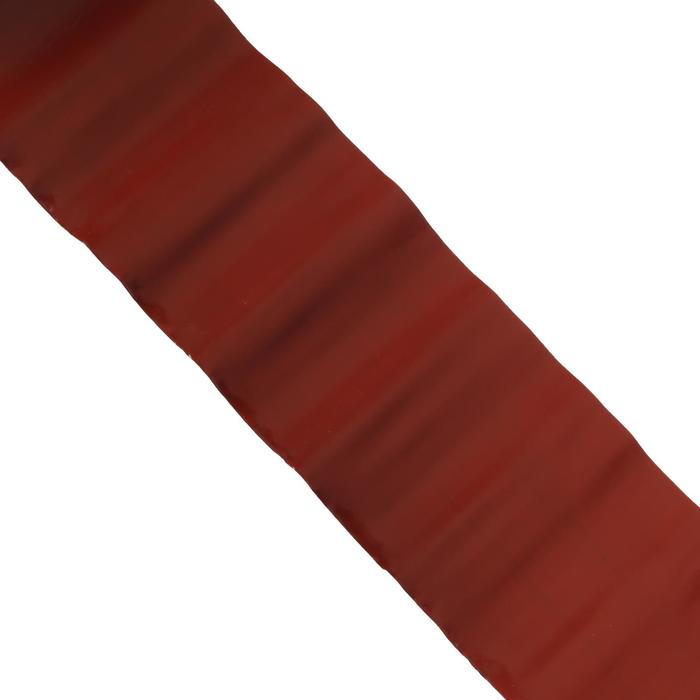 Лента бордюрная, 0.15 х 9 м, гофра, коричневая