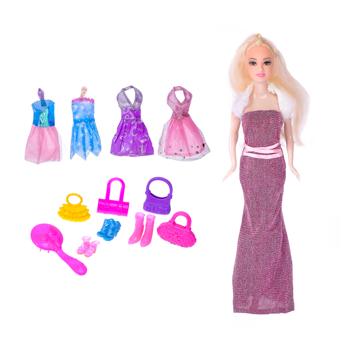 Кукла топ-модель "Модные наряды" с аксессуарами, МИКС