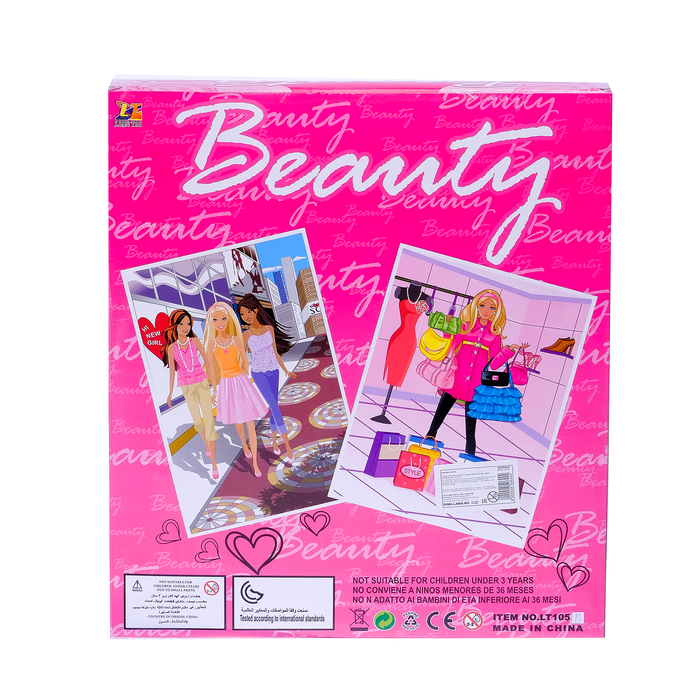 Кукла топ-модель "Модные наряды" с аксессуарами, МИКС