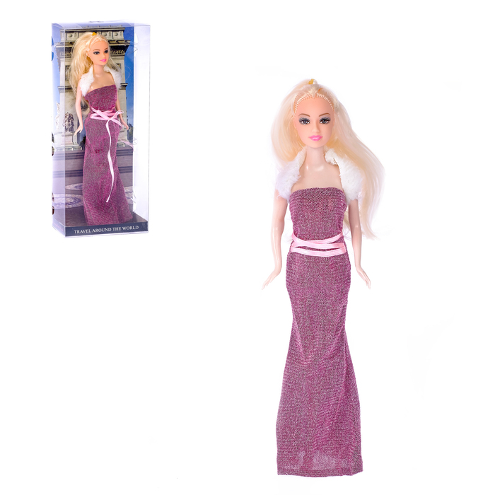 Кукла модель шарнирная в платье "Неделя моды в Лондоне"