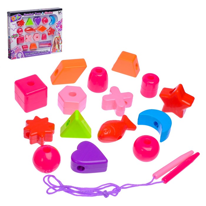 Конструктор «Обучающие бусы», 16 деталей