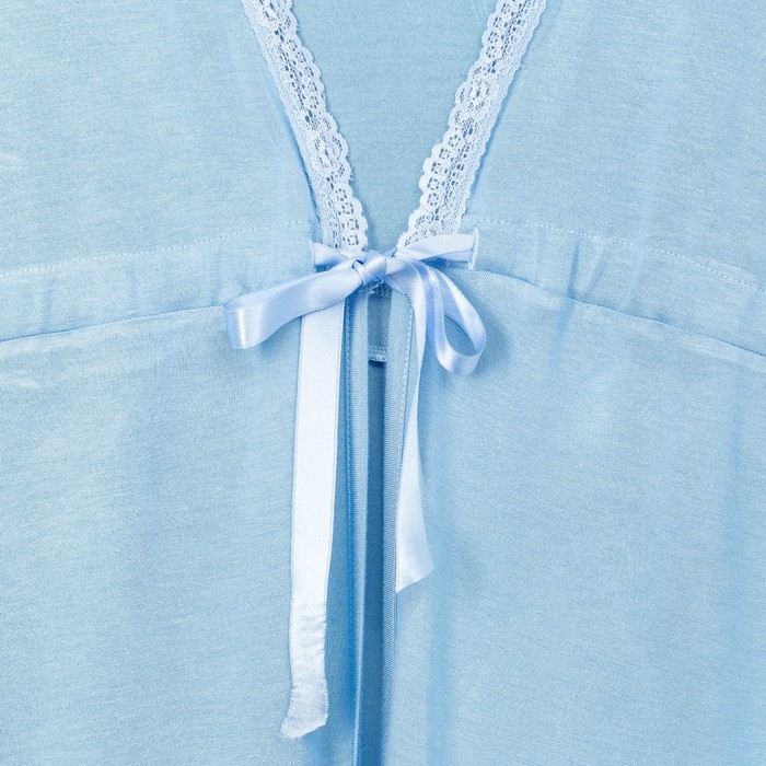 Халат женский запашной AW17-MC-174 Audrey цвет голубой, р-р 42-44