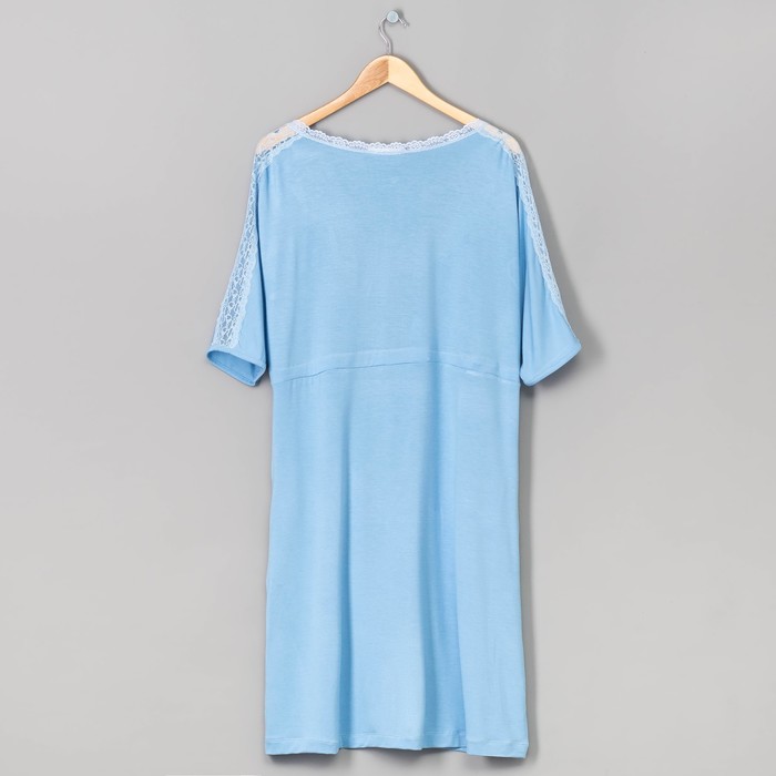 Халат женский запашной AW17-MC-174 Audrey цвет голубой, р-р 46-48