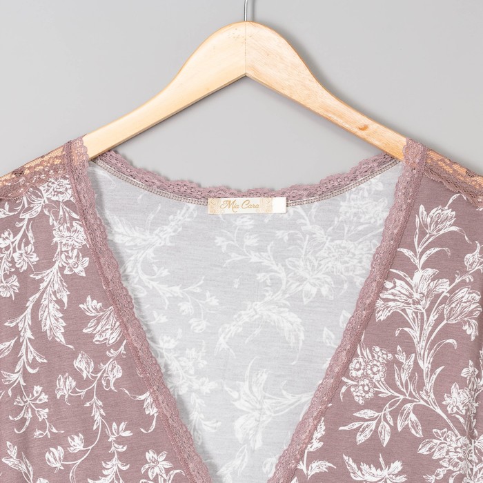 Халат женский запашной AW17-MC-174 Audrey цвет какао, р-р 50-52