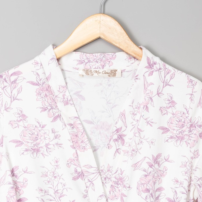 Халат женский запашной AW17-MCUZ-163 Winter Garden цвет розовый, р-р 42-44