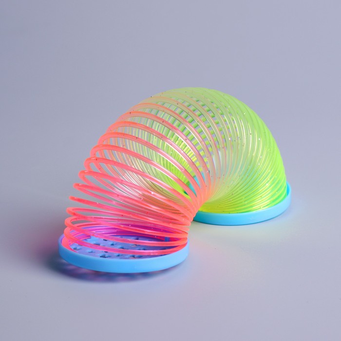 Пружинка-радуга "Бабочки" 5,5*5 см цвета МИКС