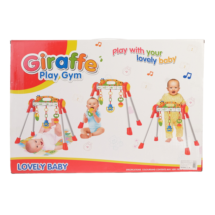 Игровой развивающий центр-турник с погремушками «Жирафик»