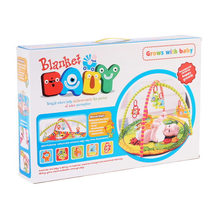 Коврик развивающий с дугами «Оазис», 5 игрушек