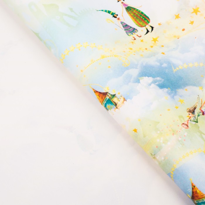 Бумага упаковочная "Волшебные феи", 50 х 70 см