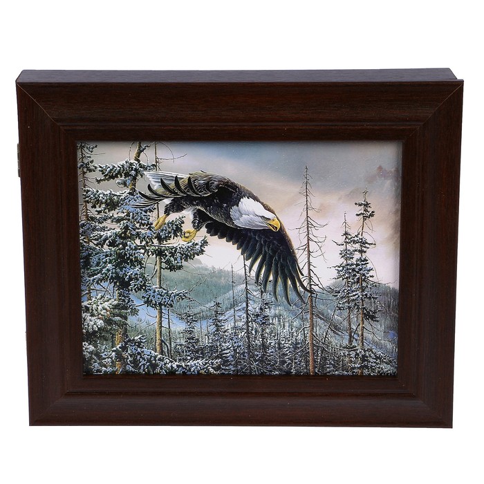 Ключница "Орел" венге 25х30 см