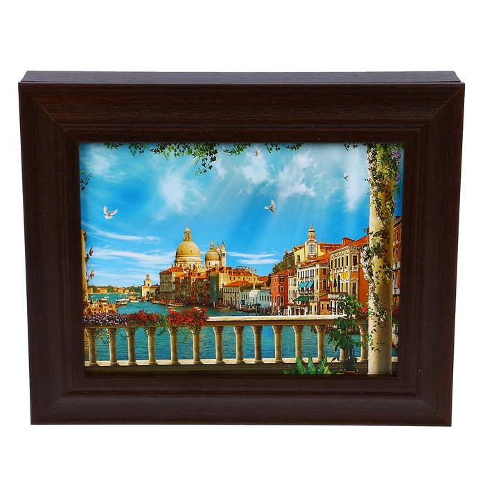 Ключница "Солнечный день" венге 25х30 см