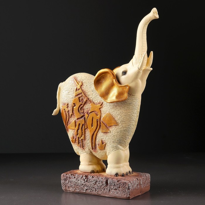 Статуэтка "Слон -этника" золотой 33х21см