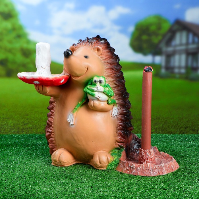 Подставка для туалетной бумаги "Ежик и лягушка" 37х38см