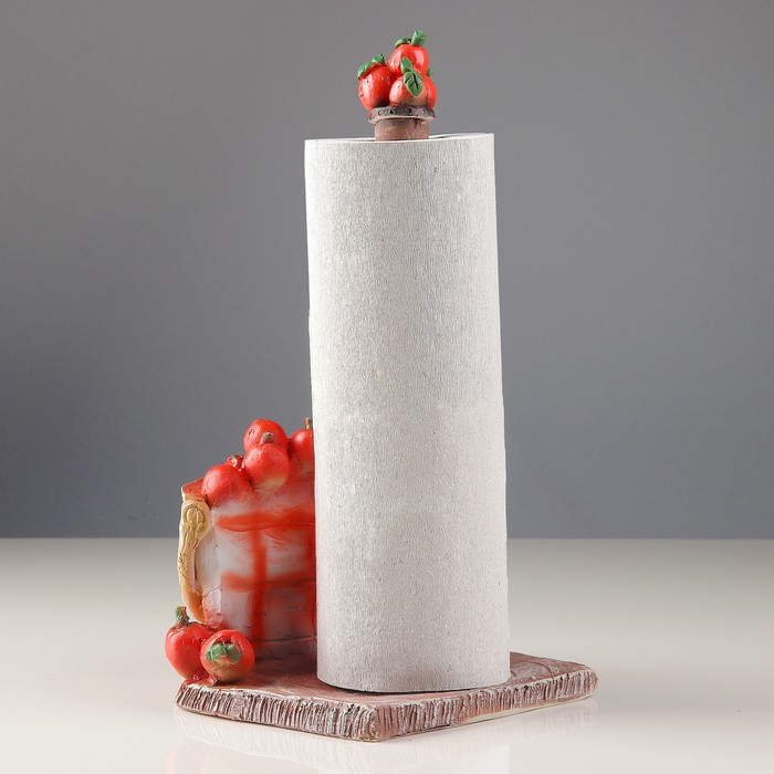 Подставка для бумажного полотенца "Корзинка с яблоками" 26х17х17см