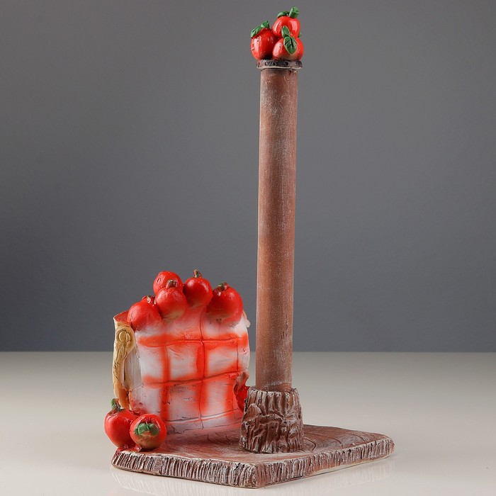 Подставка для бумажного полотенца "Корзинка с яблоками" 26х17х17см