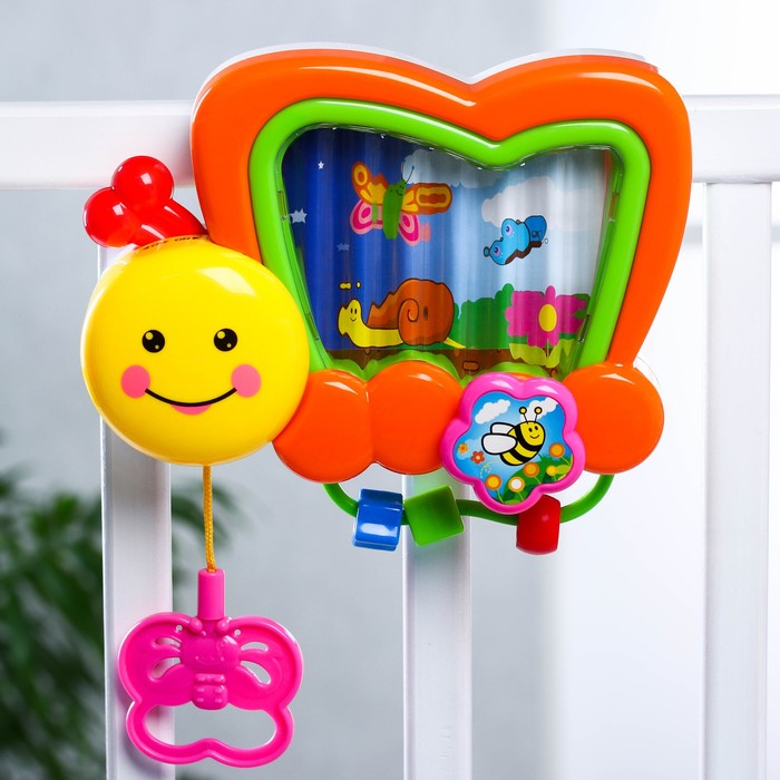 Подвеска музыкальная на кроватку «Бабочка»