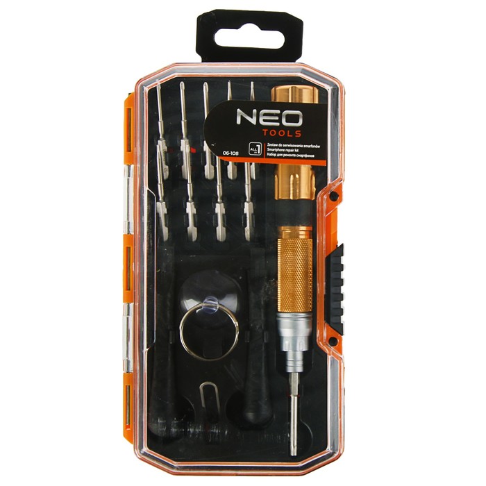 Набор для ремонта NEO, 10 насадок для популярных моделей смартфонов, присоска,лопатки УЦЕНКА