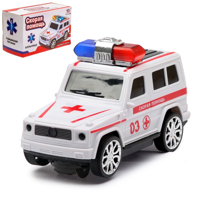 Джип "Служба спасения", работает от батареек