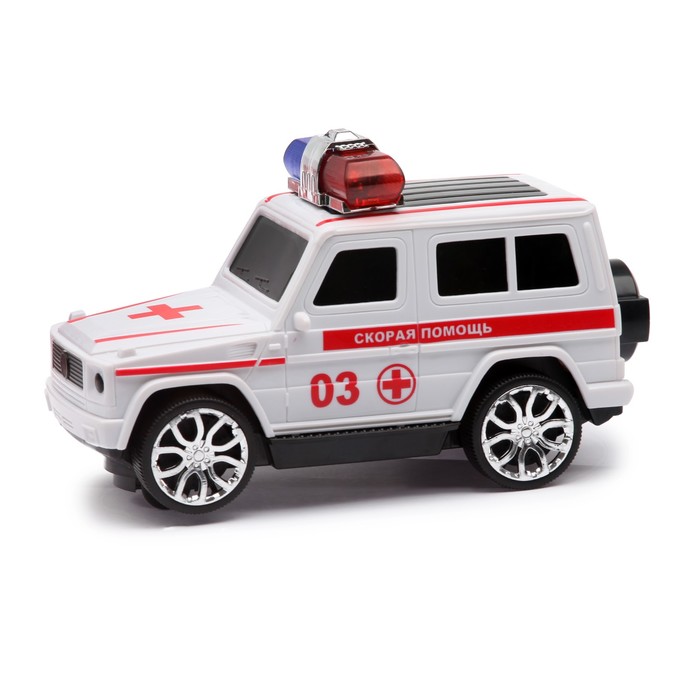 Джип "Служба спасения", работает от батареек