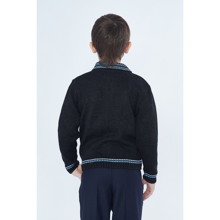 Джемпер детский на молнии, рост 134 см, цвет антрацит