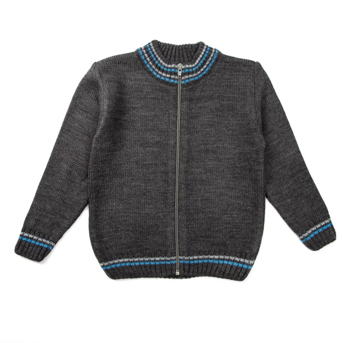 Жакет детский, рост 92 см, цвет серый 5046_М