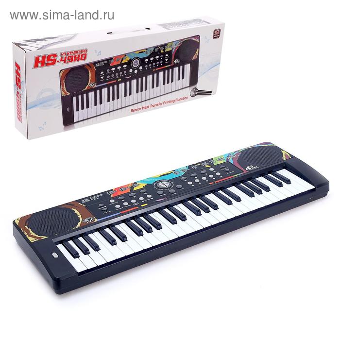 

Синтезатор «Учимся играть» с микрофоном, 49 клавиш