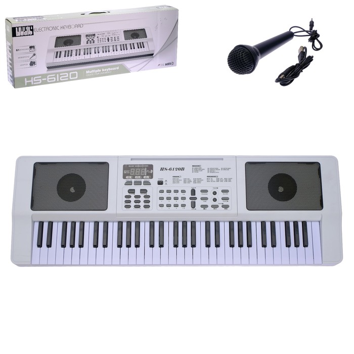Синтезатор «Звезда вечеринок» с микрофоном, 61 клавиша