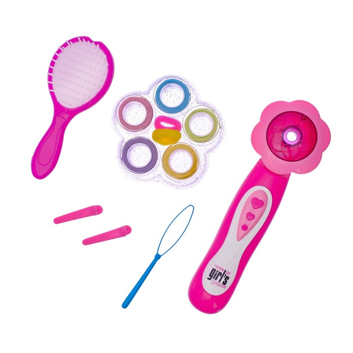 Набор для плетения волос "Цветочек" с аксессуарами и аппаратом для плетения