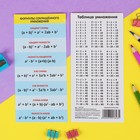 Шпаргалка обучающая "Формулы сокращённого умножения"