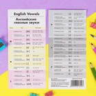 Шпаргалка обучающая "Английские гласные звуки"