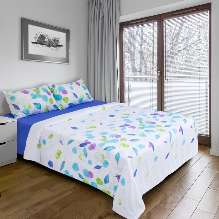 Постельное бельё "Этель" 2 сп. Язык цветов 180х210 см, 220х240 см, 50х70 ± 3 см - 2 шт., новосатин