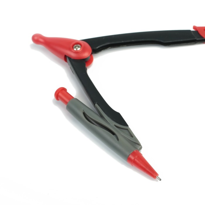 Циркуль пластиковый в пластик пенале с механическим карандашом