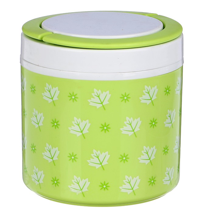 Ланч-бокс 1.2 л «Листья», держит тепло 3 ч, микс, 13х14 см